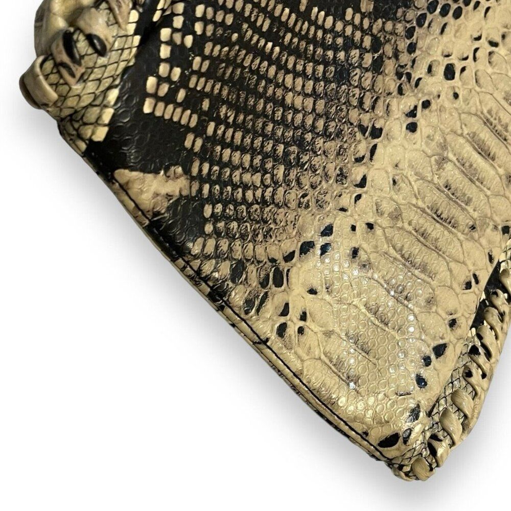 Steve Madden Faux Leather Python Snake Print Hand… - image 3